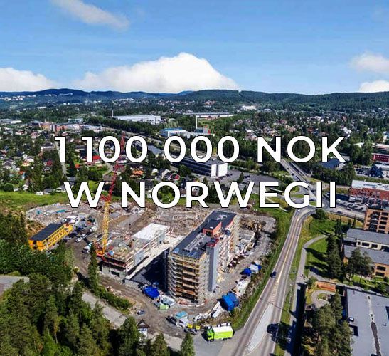 zdjęcie miasta w Norwegii z lotu ptaka